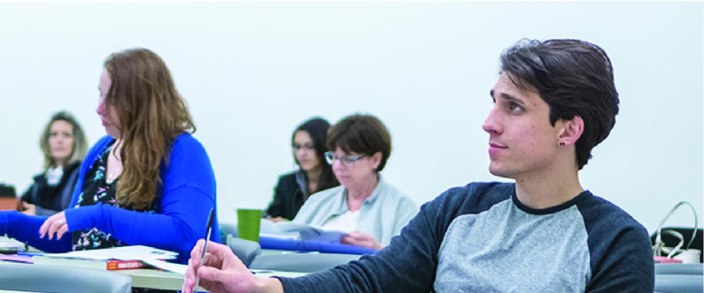 Students in a classroom